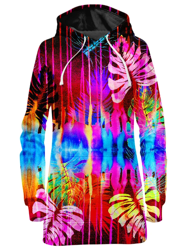 Discount Extravaganza Fluorescent Jungle Hoodie Dress