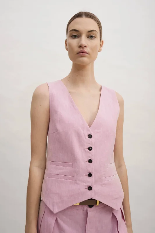 Epic Deals Rika Studios Fay Vest - Rose