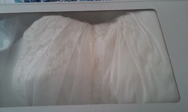 Discount Extravaganza David's Bridal Swthrt Strapls Faille Aline