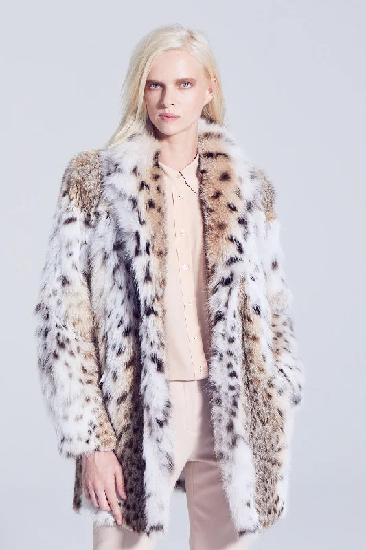 Deal Mania Josia Lynx Fur Jacket