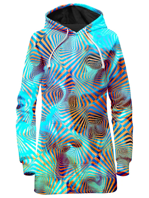 Mega Sale Aqua Plasma Hoodie Dress