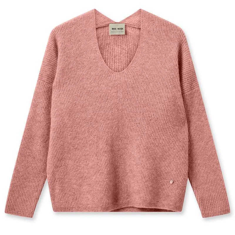 Special Buy Thora V-Neck Knit Jumper in Rosette