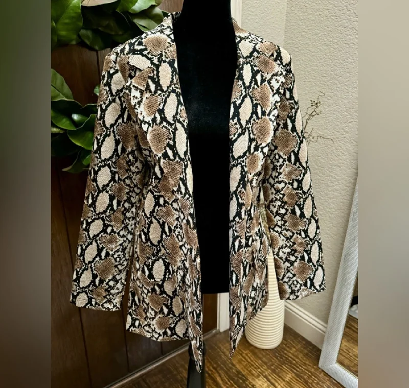 Extra Discounts Snakeskin Blazer Jacket