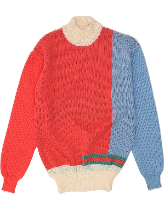 Buy More, Save More VINTAGE Womens Turtle Neck Jumper Sweater UK 6 XS Multicoloured