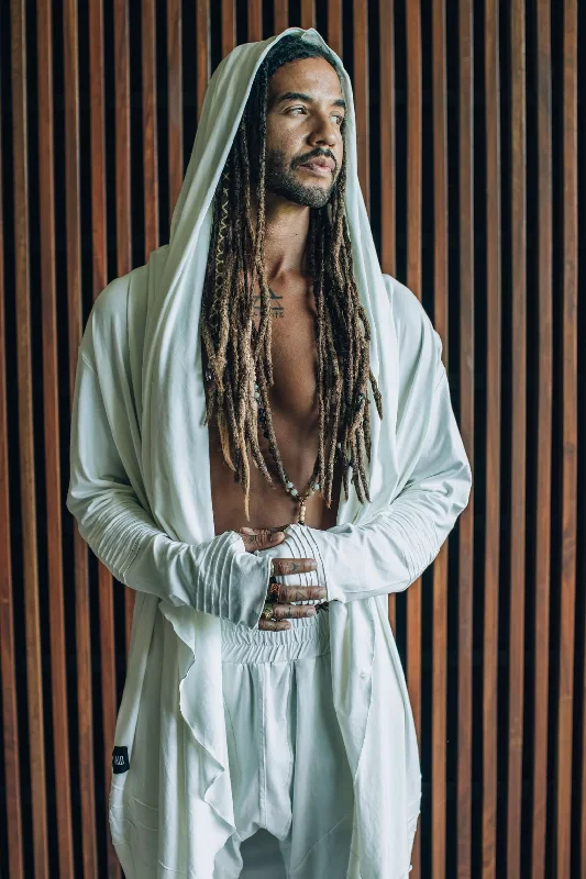 Special Offer KUU - Hooded Long-Sleeve Post Apocalyptic Bamboo Cardigan