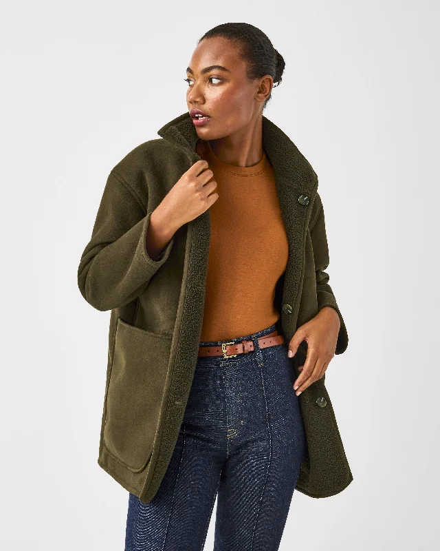 Final Markdown SPANX® Reversible Suede & Fleece Jacket