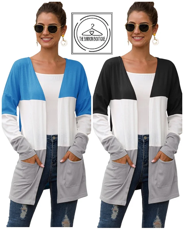 Members Only Catherine Colorblock Cardigans