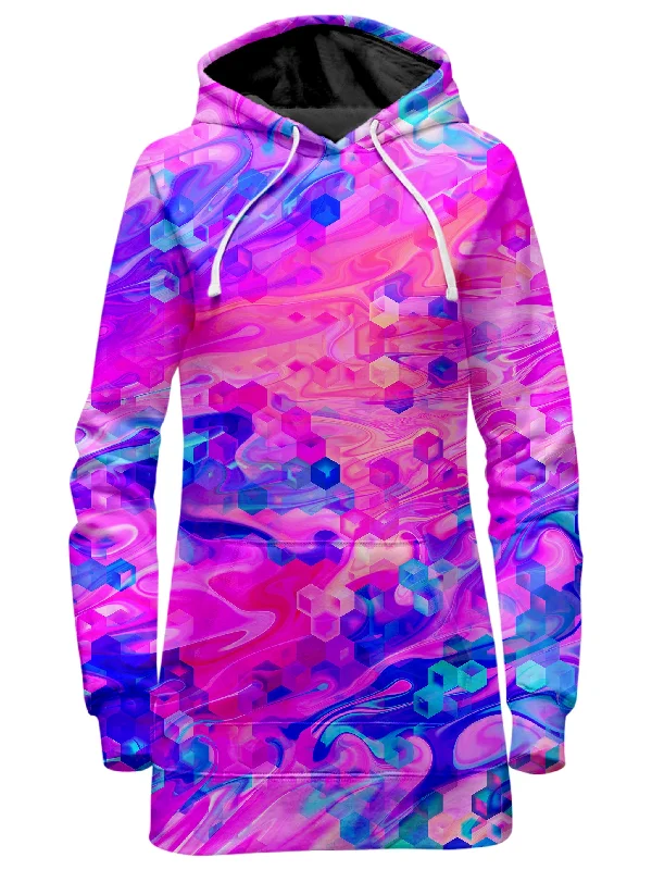 Hurry In Cotton Candy Wash Hoodie Dress