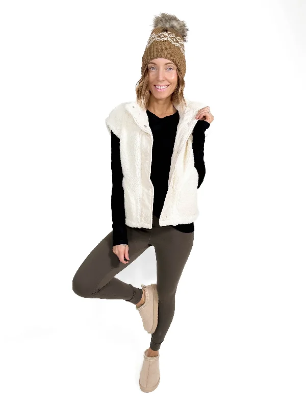 Final Sale Eldorado Teddy Vest- CREAM-FINAL SALE