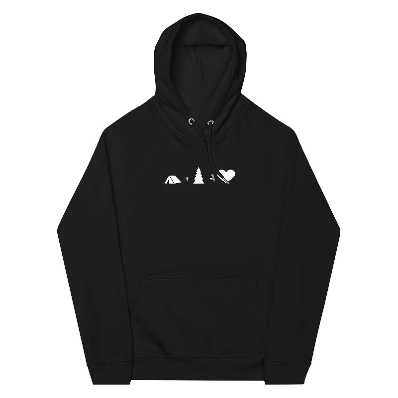 Don't Wait Baum - Herz - Camping - Unisex Premium Organic Hoodie