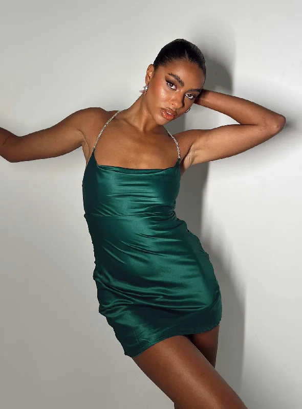 Holiday Sale Mazie Mini Dress Green