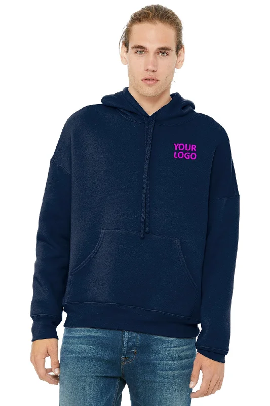 Price Drop Alert Bella Canvas Unisex Sponge Fleece Hoodie, Navy