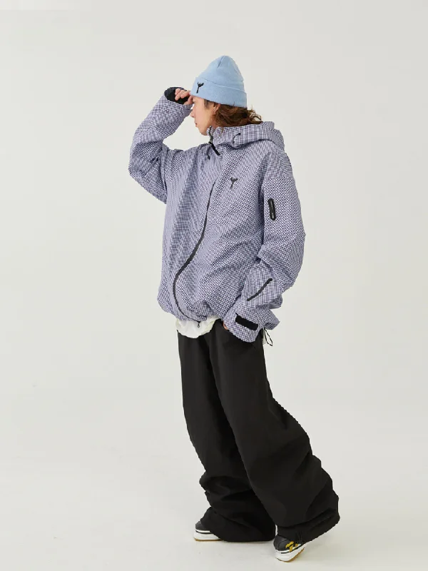 Year-End Clearance Winter Ticket Houndstooth 3L Snow Jacket