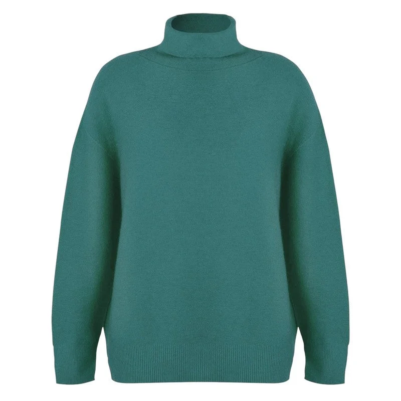 Price Buster Zoie Classic Polo Neck in Petrol