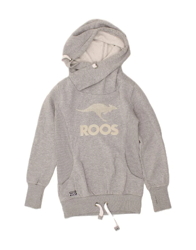 Referral Discount KANGAROOS Womens Graphic Hoodie Jumper UK 12 Medium Grey Polyester Referral Discount KANGAROOS Womens Graphic Hoodie Jumper UK 12 Medium Grey Polyester