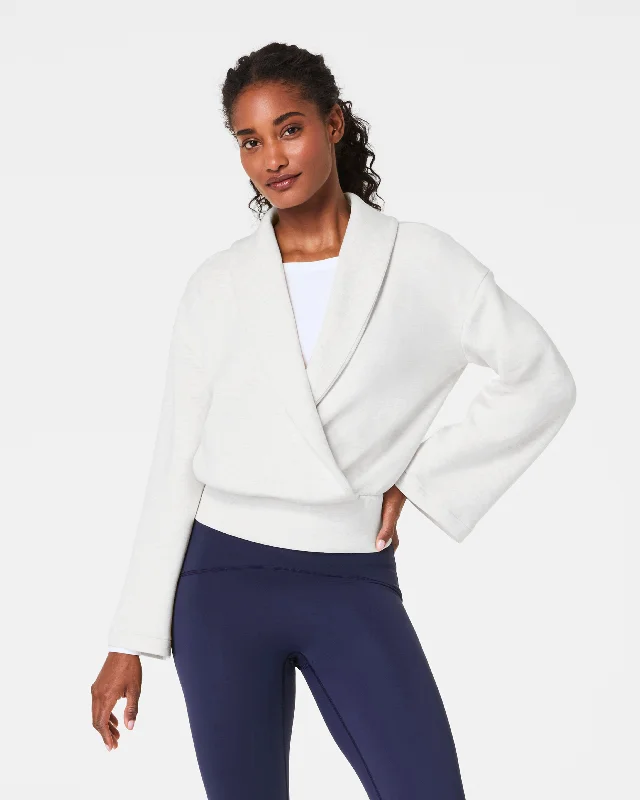 Deep Discounts SPANX® AirEssentials Shawl Collar Wrap Top