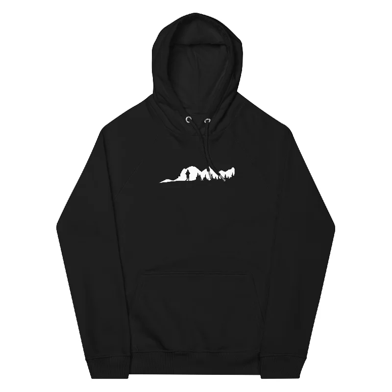 Early Bird Discount Berge - Bäume - Wandern - Unisex Premium Organic Hoodie