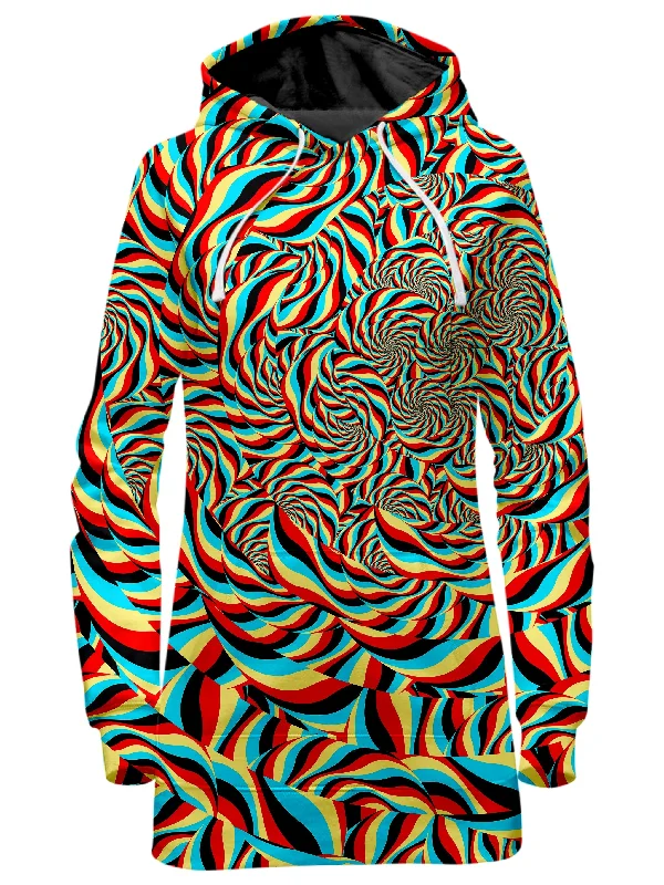 Special Price Trippy Swirl Hoodie Dress