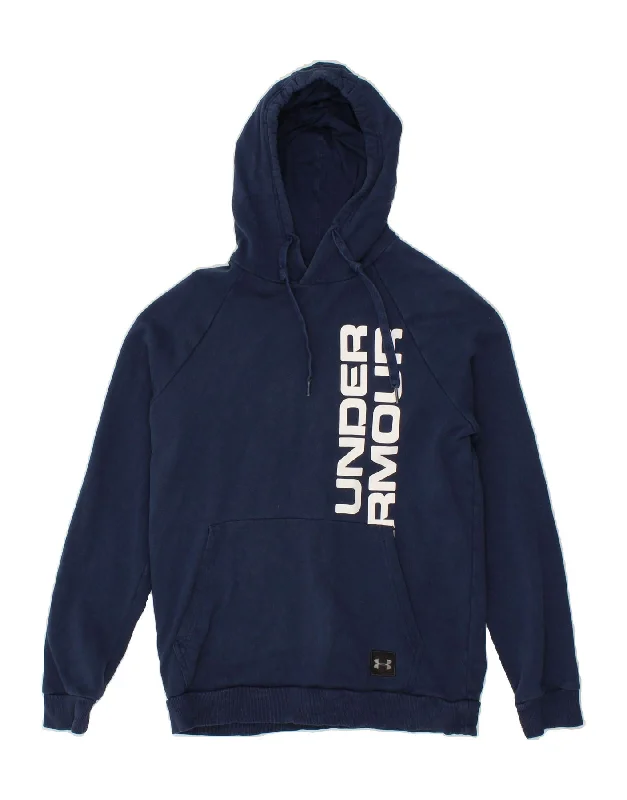 Major Savings UNDER ARMOUR Womens Graphic Hoodie Jumper UK 10 Small Navy Blue