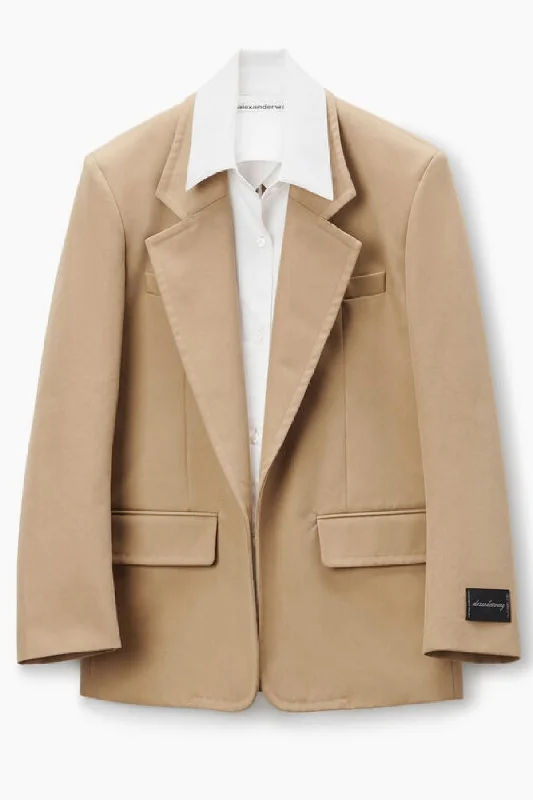 Clearance Sale Alexander Wang Prestyled Oversized Blazer - Chino