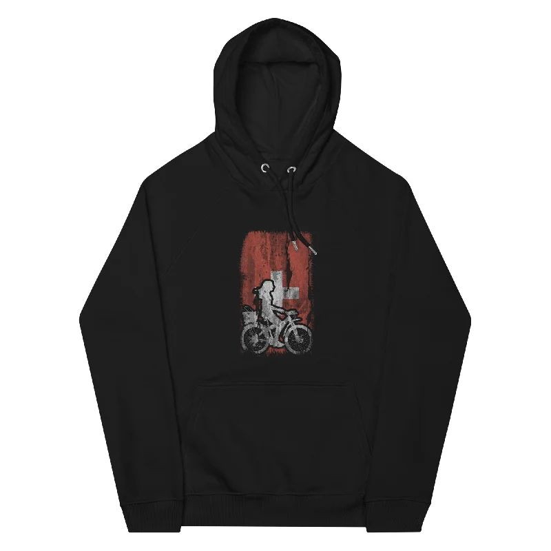 Instant Discount Schweizer Flagge 2 und Radfahren - Unisex Premium Organic Hoodie