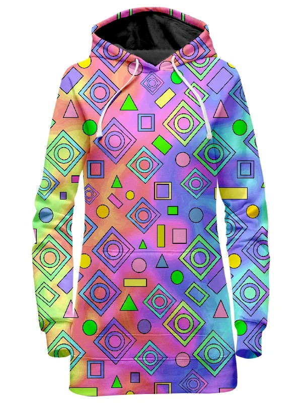 Clearance Sale Free Spirit Geometric Hoodie Dress