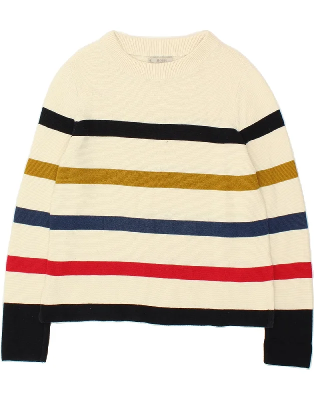 Referral Discount HOBBS Womens Boat Neck Jumper Sweater UK 10 Small White Striped Cotton Referral Discount HOBBS Womens Boat Neck Jumper Sweater UK 10 Small White Striped Cotton