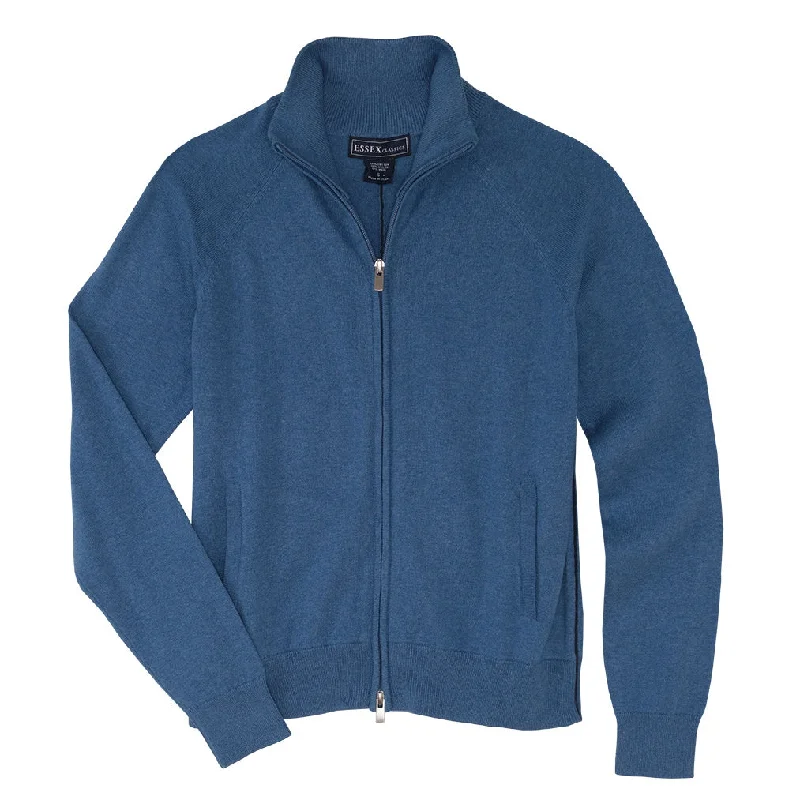 Blowout Deals Essex Classics Allie Mock Neck Zip Cardigan