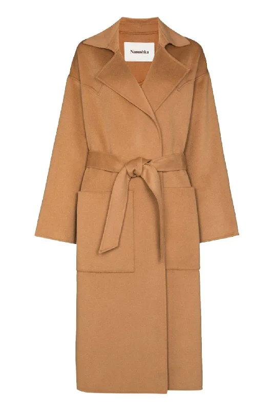 Special Buy Nanushka Alamo Oversized Robe Coat - Camel
