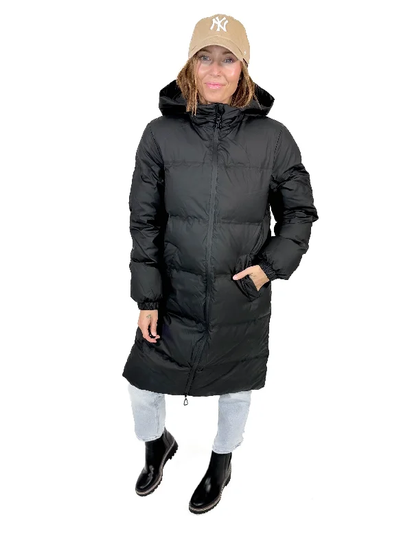 Amazing Deals ONLY Seattle Insulated Rain Coat- BLACK -FINAL SALE