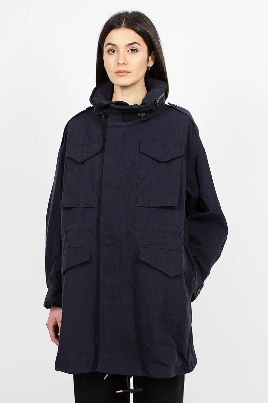Savings Galore Bickle Gabardine Coat Navy