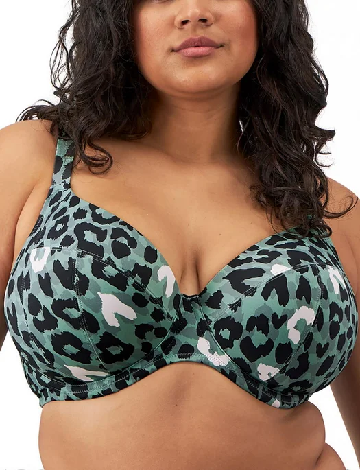 Lowest Price Elomi Swim Jungle Bay UW Plunge Bikini Top