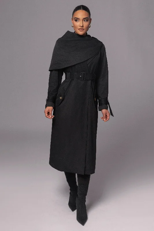 Mega Sale Black The Classic Trench Coat