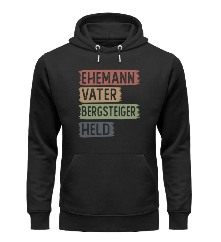 Special Buy Ehemann, Vater, Bergsteiger, Held - Unisex Premium Organic Hoodie