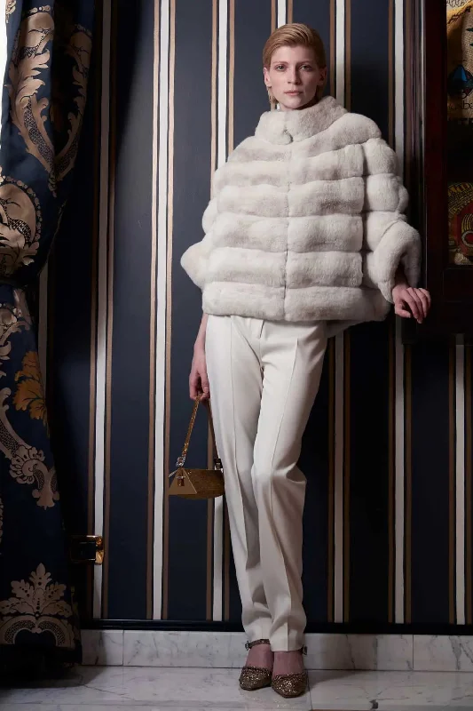 Inventory Reduction Chincilla fur jacket coat