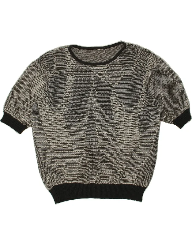While Supplies Last VINTAGE Womens Abstract Pattern Crew Neck Jumper Sweater UK 16 Large Grey While Supplies Last VINTAGE Womens Abstract Pattern Crew Neck Jumper Sweater UK 16 Large Grey