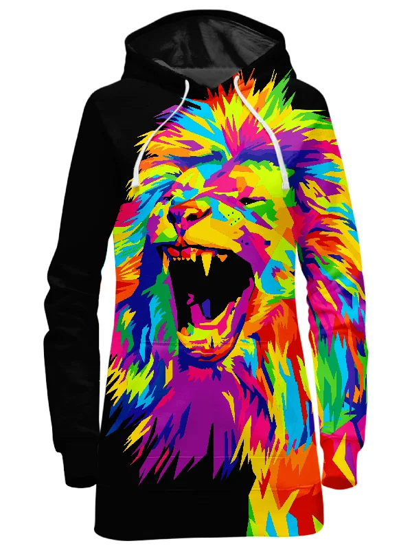 Limited Availability Psychedelic Lion Hoodie Dress