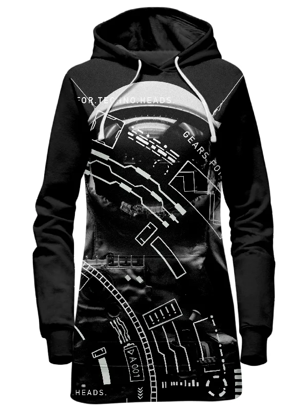 Act Now Gears For Techno Heads Hoodie Dress