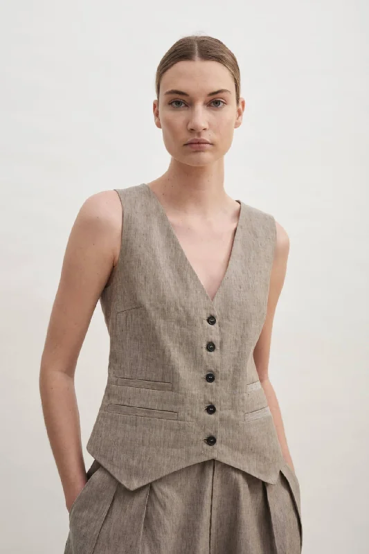 Extra Savings Rika Studios Fay Vest - Avoine