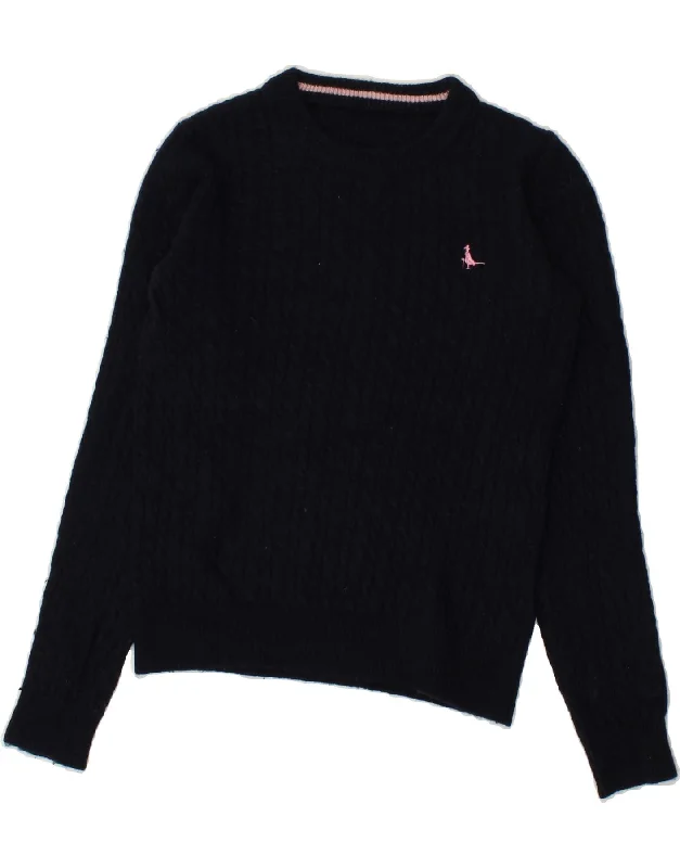 Buy Now JACK WILLS Womens Crew Neck Jumper Sweater UK 12 Medium Navy Blue