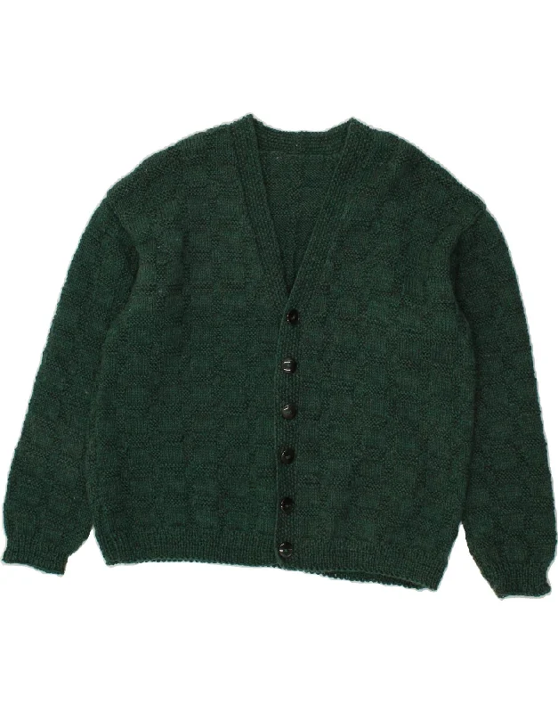 Amazing Deals VINTAGE Womens Cardigan Sweater UK 18 XL Green