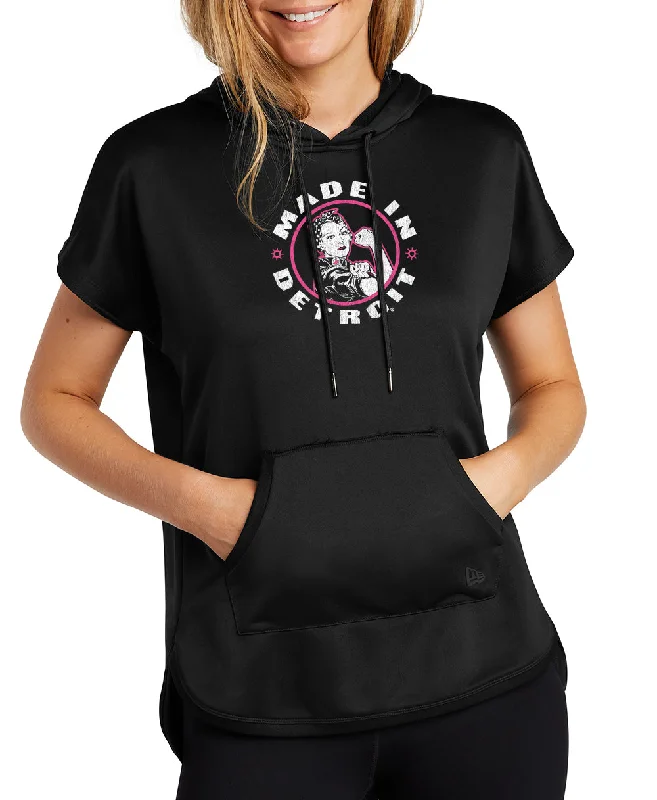 Savings Bonanza New Era Rosie MID Short Sleeve Hoodie