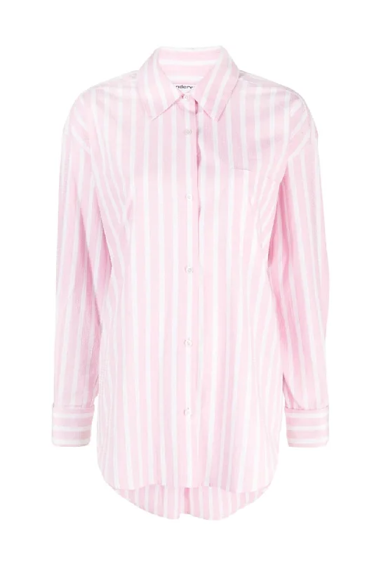 Deep Discounts Alexander Wang Clear Hotfix Shirt Jacket - Pink/ White