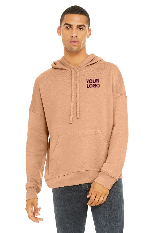 Crazy Deals Bella Canvas Unisex Sponge Fleece Hoodie, Peach