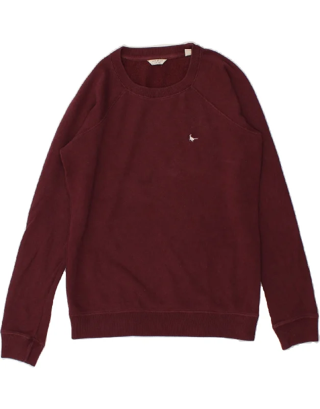 Deal Mania JACK WILLS Womens Sweatshirt Jumper UK 10 Small Burgundy