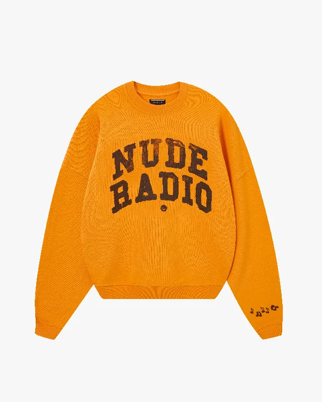 Bargain Bin RADIO BOXY CREWNECK ORANGE