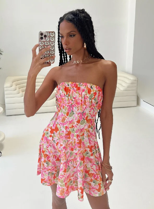 Unbeatable Prices Largo Strapless Mini Dress Multi