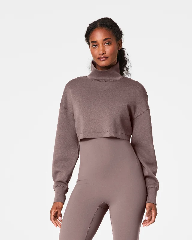 Limited Time SPANX® AirEssentials Brushed & Cropped High-Neck Sweatshirt