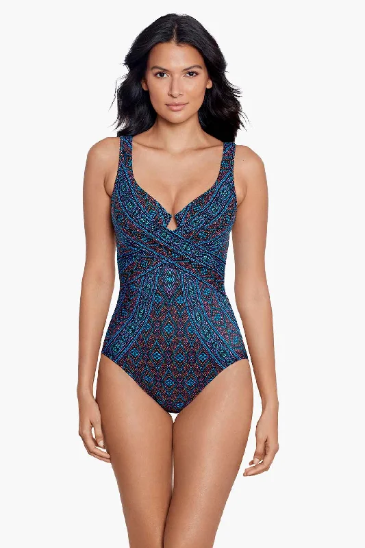 Price Reduction Romani Criss Cross Escape One Piece Swimsuit