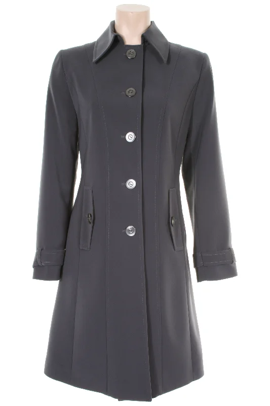 Price Smash Busy Clothing Womens Dark Grey 3/4 Trench Coat Mac